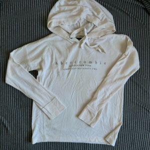 Abercrombie women’s white hooded sweatshirt